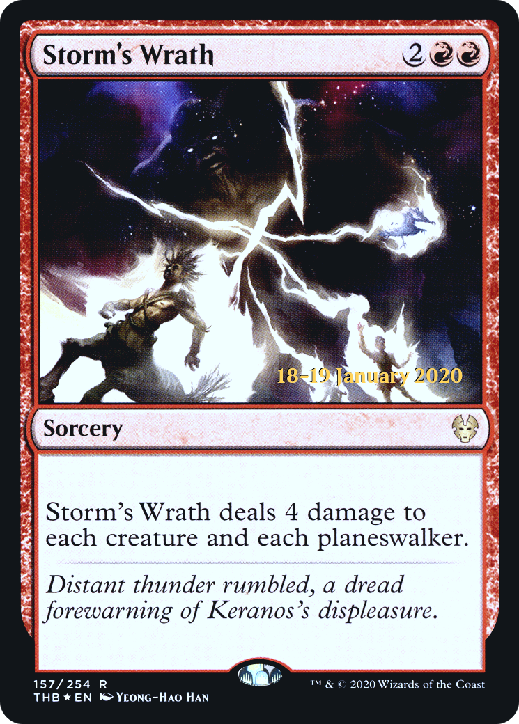 Storm's Wrath (PRE-157S) [Theros Beyond Death Promos] Foil
