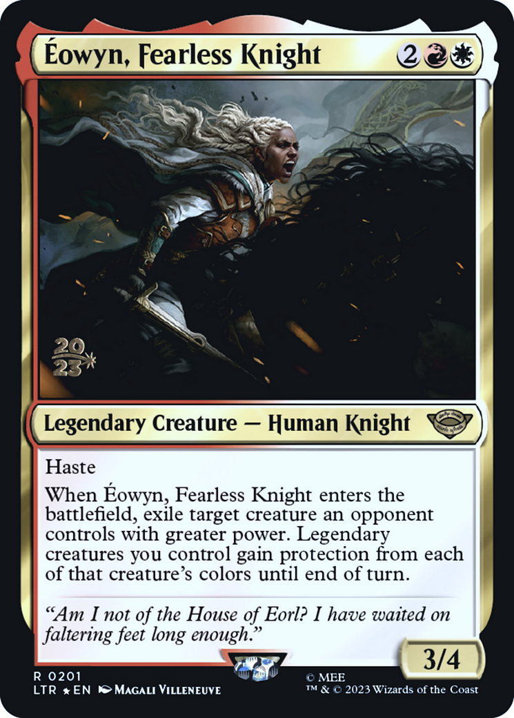 Eowyn, Fearless Knight (PRE-201) [Tales of Middle-earth Promos] Foil