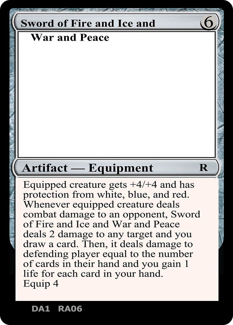 Sword of Fire and Ice and War and Peace [Unknown Event]