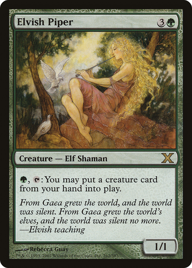 Elvish Piper (10E-262) [Tenth Edition] Foil