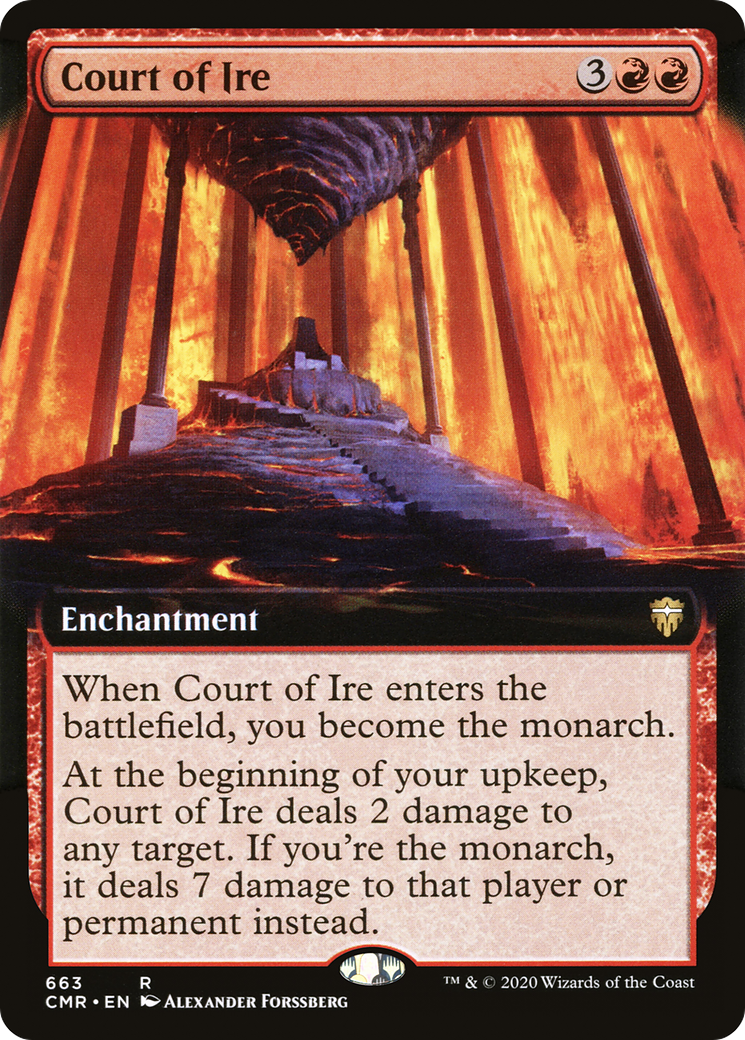 Court of Ire (Extended Art) (CMR-663) [Commander Legends] Foil