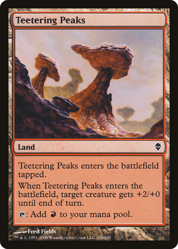 Teetering Peaks (ZEN-226) [Zendikar] Foil