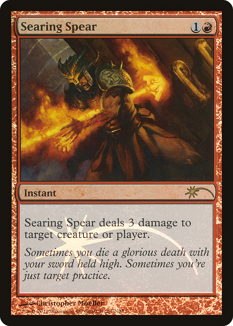 Searing Spear [Friday Night Magic 2013] Foil