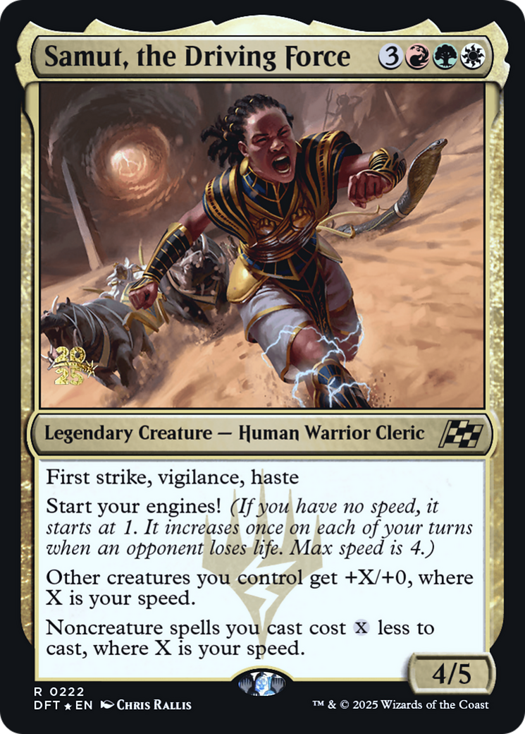 Samut, the Driving Force (PRE-222) [Prerelease Cards] Foil
