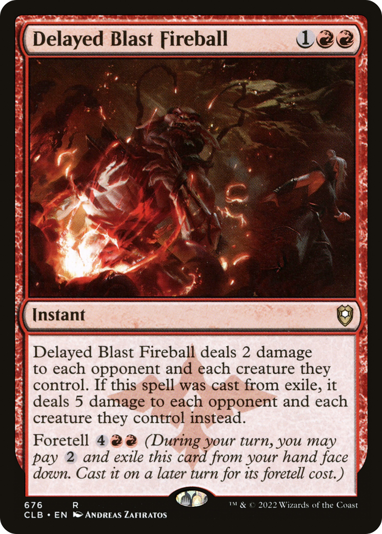 Delayed Blast Fireball (CLB-676) [Commander Legends: Battle for Baldur's Gate]
