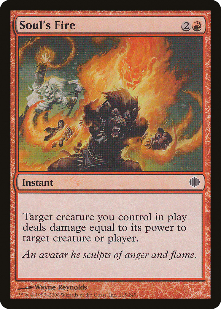 Soul's Fire (ALA-115) [Shards of Alara] Foil