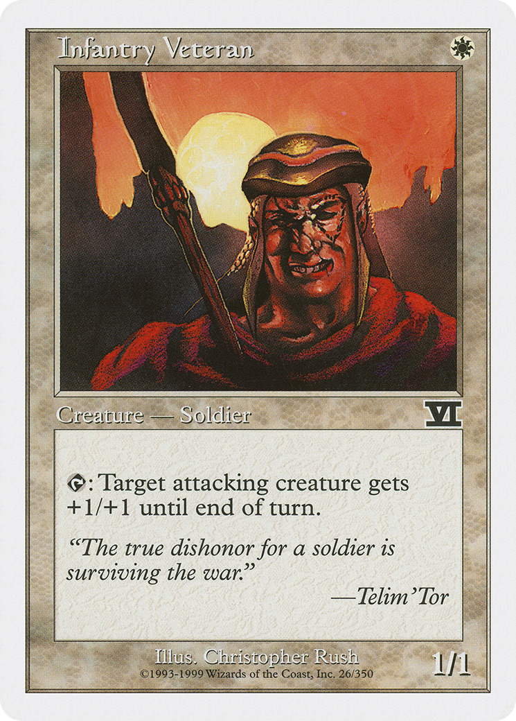 Infantry Veteran (6ED-026) [Classic Sixth Edition]
