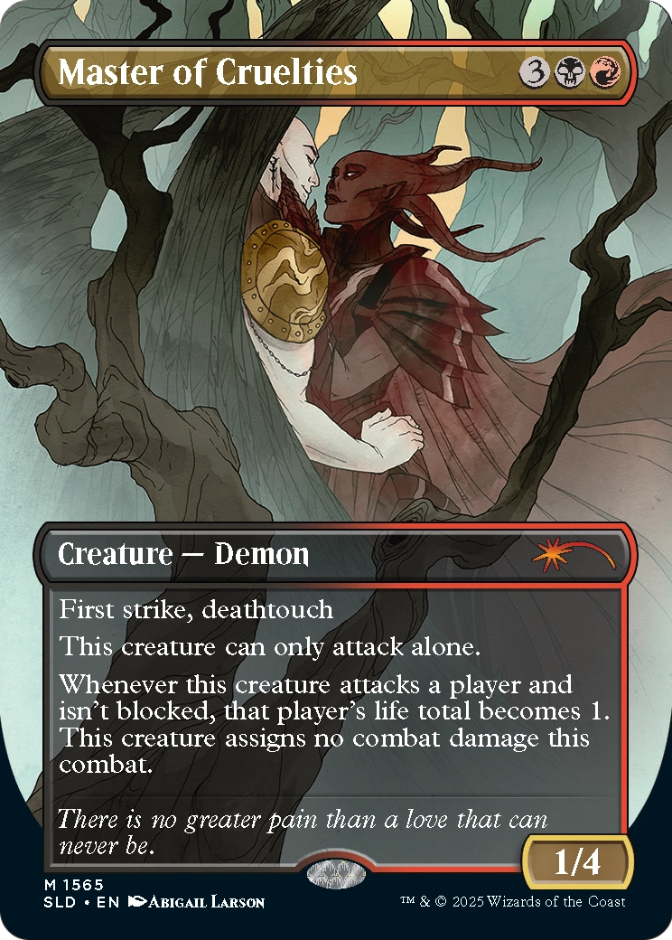 Master of Cruelties (SLD-1565) (Borderless) [Secret Lair Drop] Foil