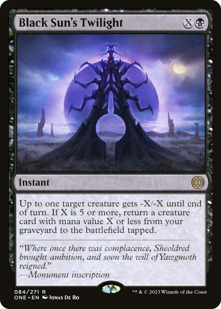 Black Sun's Twilight (ONE-084) [Phyrexia: All Will Be One]