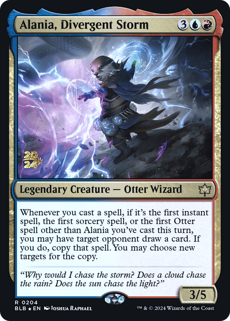 Alania, Divergent Storm (PRE-204) [Bloomburrow Promos] Foil