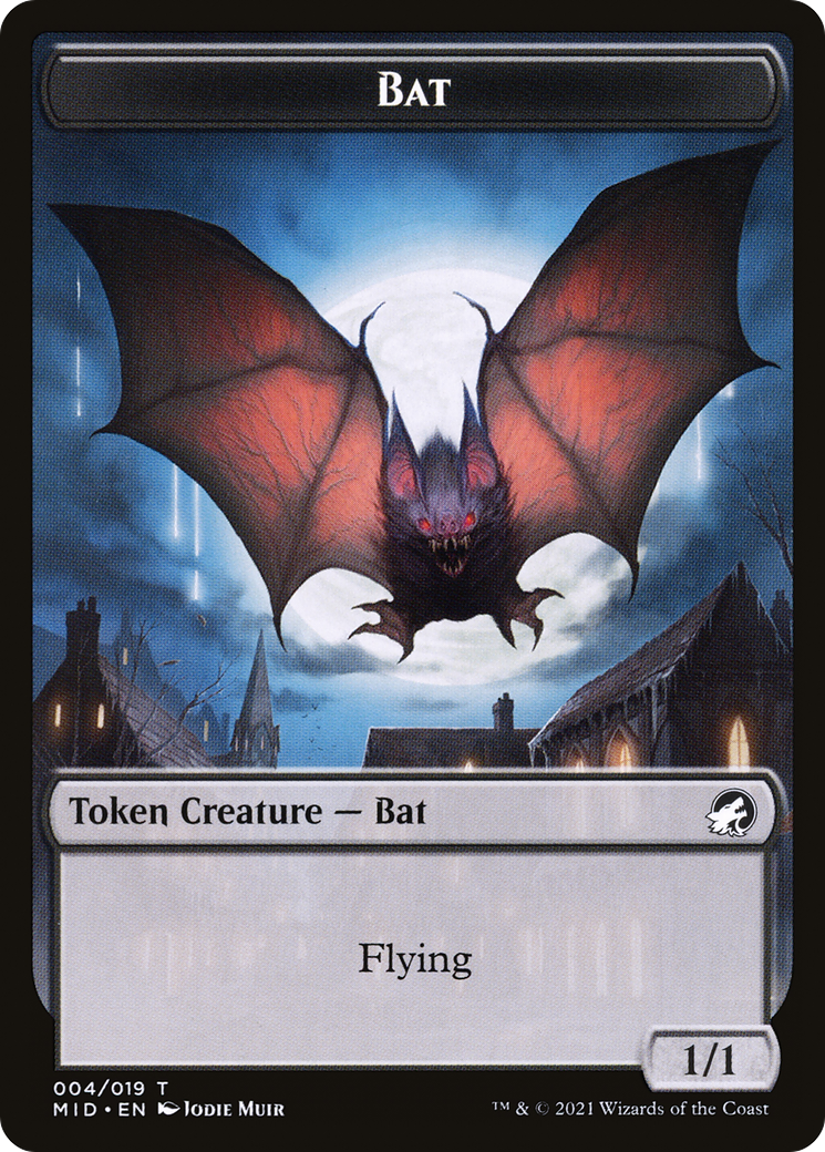 Bat (TMID-004) [Innistrad: Midnight Hunt Tokens]