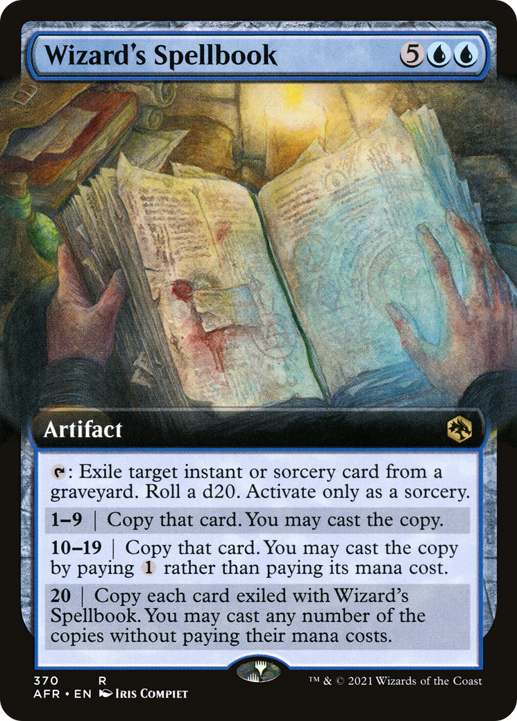 Wizard's Spellbook (Extended Art) (AFR-370) [Adventures in the Forgotten Realms] Foil