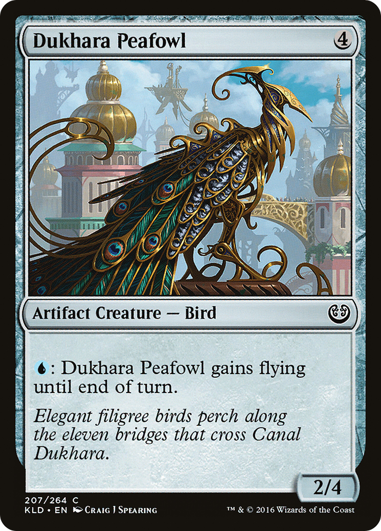 Dukhara Peafowl (KLD-207) [Kaladesh] Foil