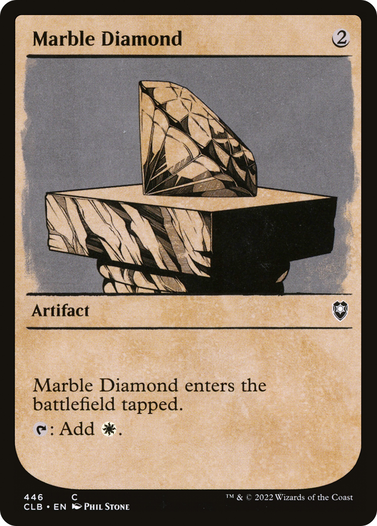 Marble Diamond (Showcase) (CLB-446) [Commander Legends: Battle for Baldur's Gate] Foil