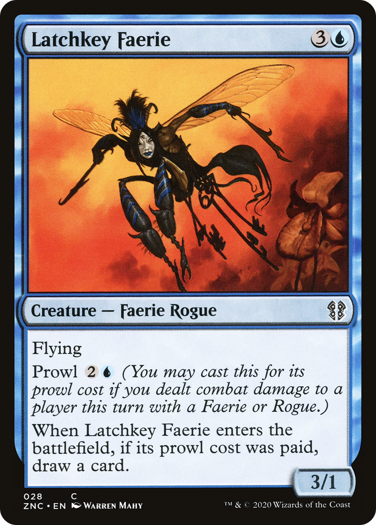Latchkey Faerie (ZNC-028) [Zendikar Rising Commander]