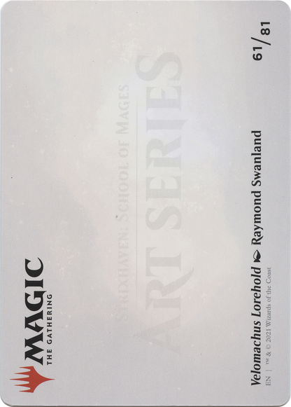 Velomachus Lorehold // Velomachus Lorehold (ASTX-061) (Borderless) [Strixhaven Art Series] Foil