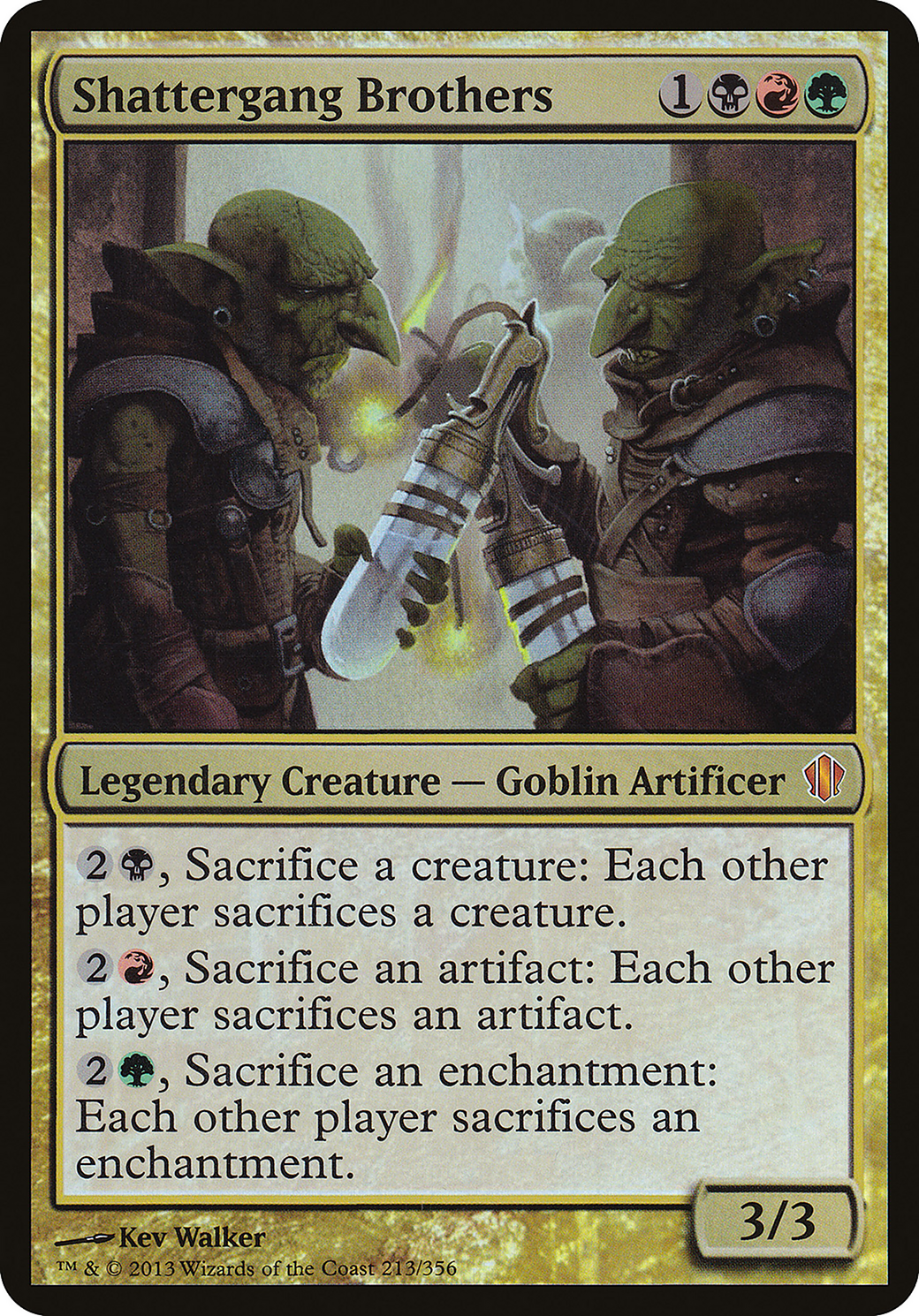 Shattergang Brothers (Commander 2013) (OVER-213) [Commander 2013 Oversized] Foil