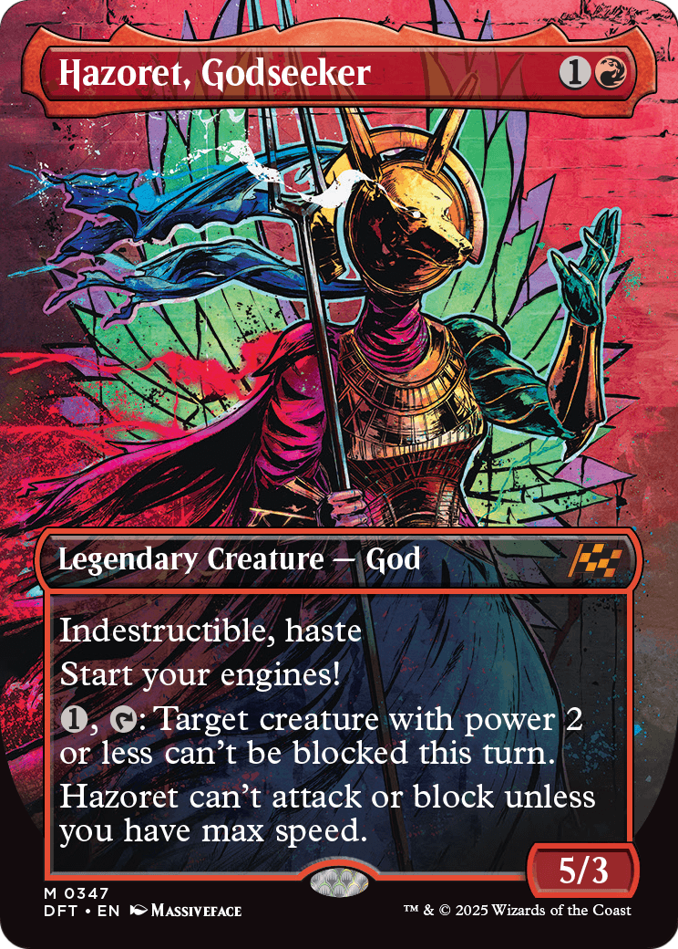 Hazoret, Godseeker (Borderless) (DFT-347) [Aetherdrift]