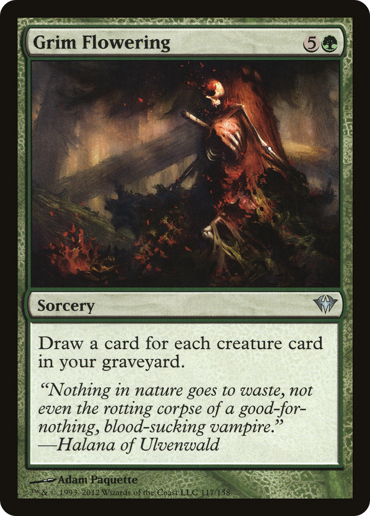 Grim Flowering (DKA-117) [Dark Ascension] Foil