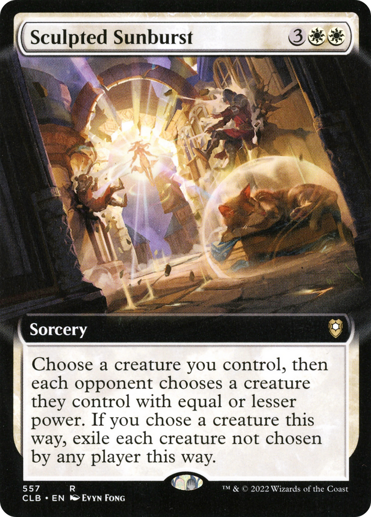 Sculpted Sunburst (Extended Art) (CLB-557) [Commander Legends: Battle for Baldur's Gate] Foil