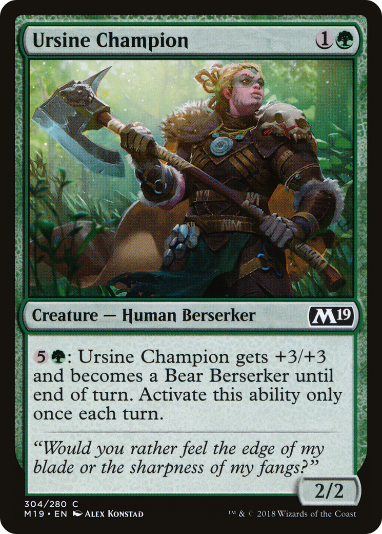 Ursine Champion (M19-304) [Core Set 2019]
