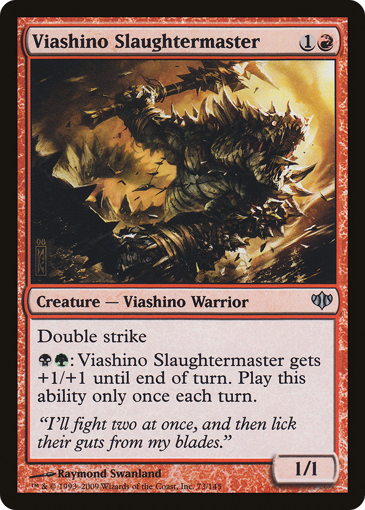 Viashino Slaughtermaster (CON-073) [Conflux]