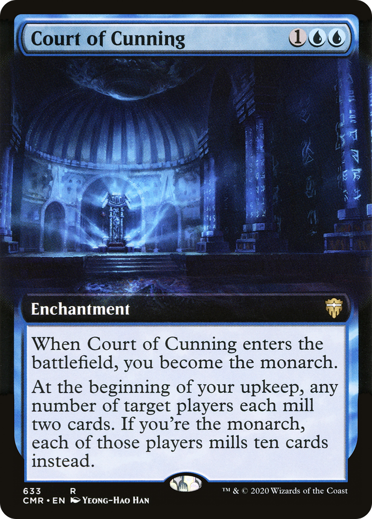 Court of Cunning (Extended Art) (CMR-633) [Commander Legends] Foil