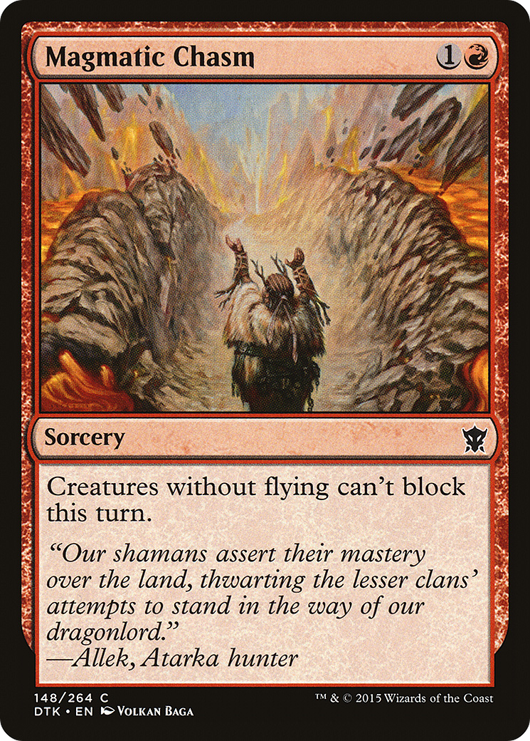 Magmatic Chasm (DTK-148) [Dragons of Tarkir]