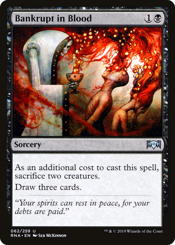 Bankrupt in Blood (RNA-062) [Ravnica Allegiance]
