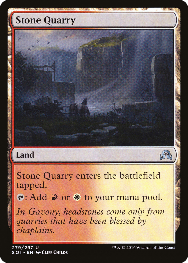 Stone Quarry (SOI-279) [Shadows over Innistrad] Foil