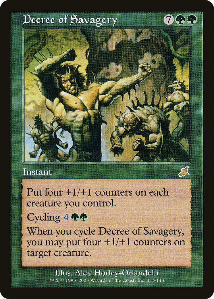 Decree of Savagery (SCG-115) [Scourge] Foil