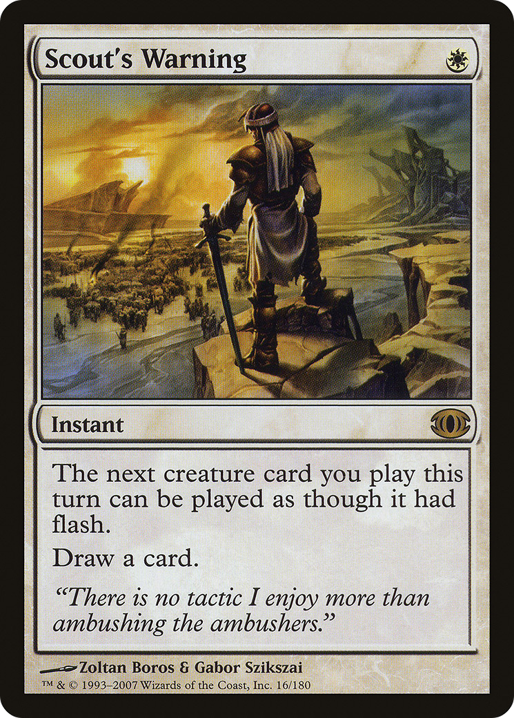 Scout's Warning (FUT-016) [Future Sight] Foil