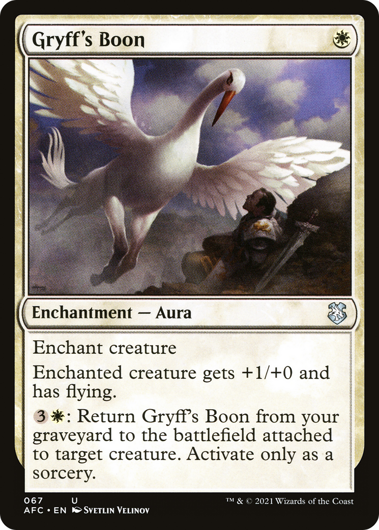 Gryff's Boon (AFC-067) [Forgotten Realms Commander]