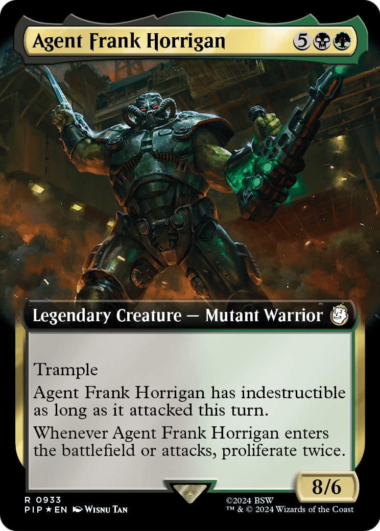 Agent Frank Horrigan (Extended Art) (Surge Foil) (PIP-933) [Fallout] Foil