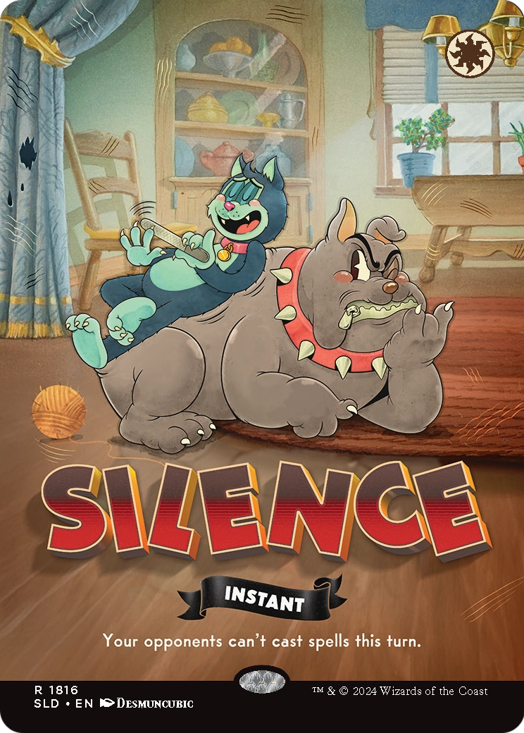 Silence (SLD-1816) (Borderless) [Secret Lair Drop] Foil
