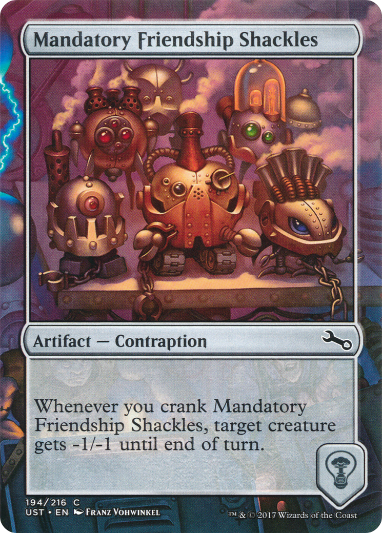Mandatory Friendship Shackles (UST-194) (Borderless) [Unstable] Foil