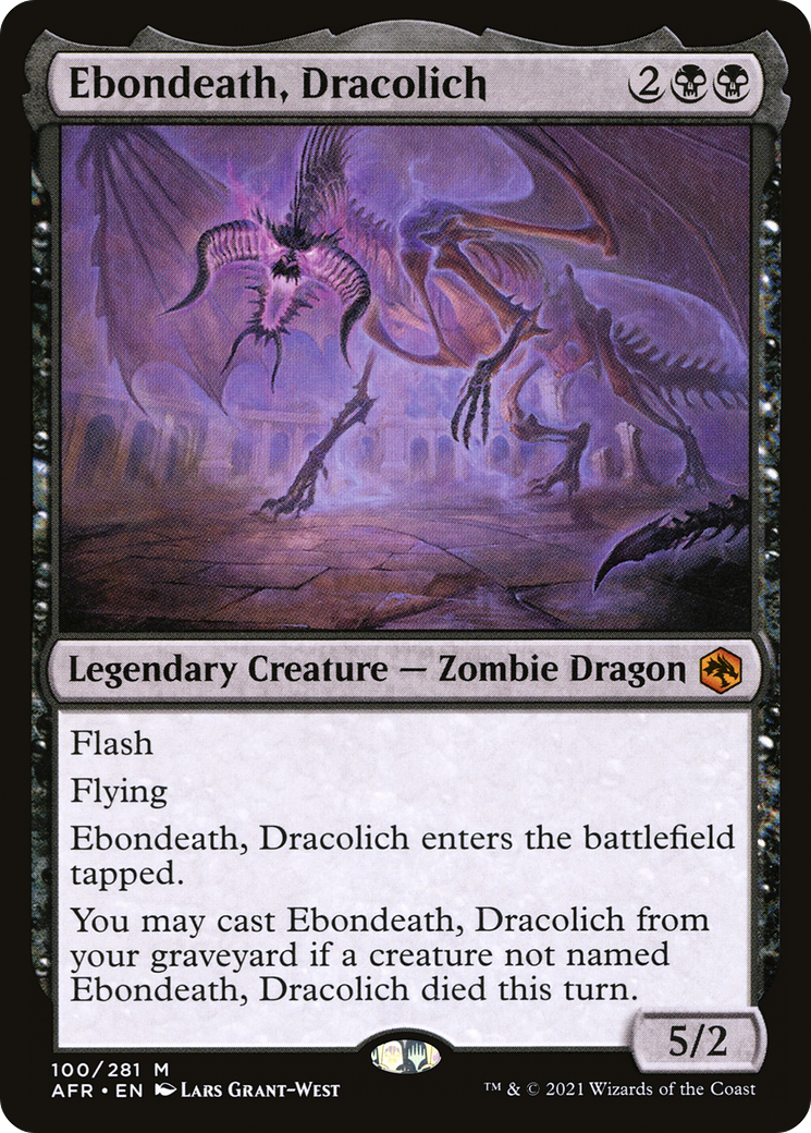 Ebondeath, Dracolich (AFR-100) [Adventures in the Forgotten Realms]