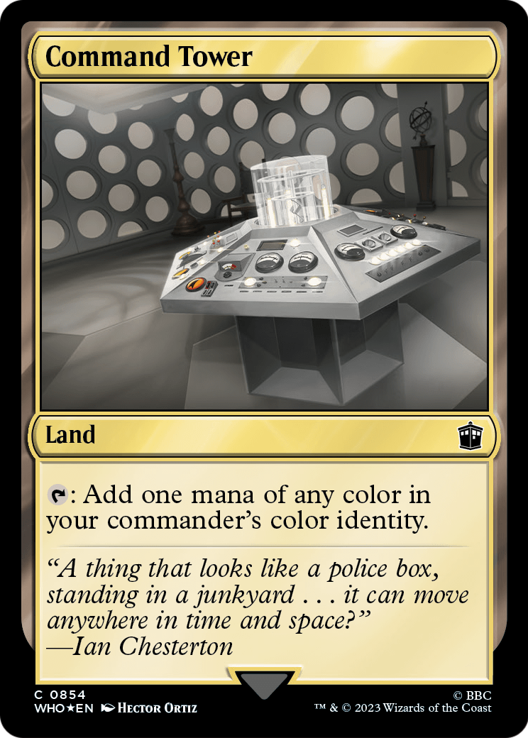 Command Tower (WHO-854) (Surge Foil) [Doctor Who] Foil