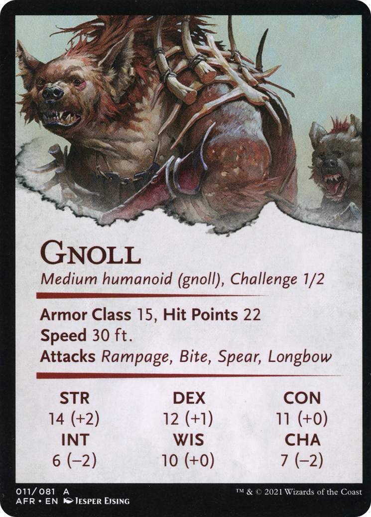 Gnoll Hunter // Gnoll Hunter (AAFR-011) (Borderless) [Adventures in the Forgotten Realms Art Series]