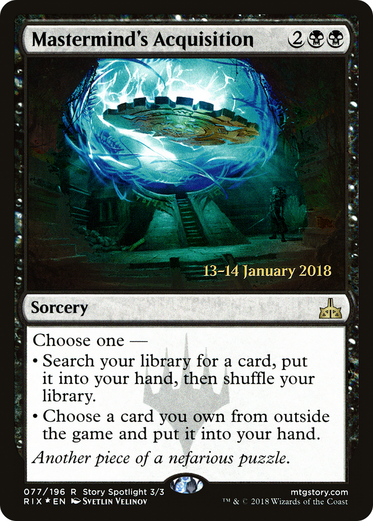Mastermind's Acquisition (PRE-77S) [Rivals of Ixalan Promos] Foil