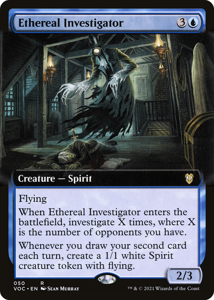 Ethereal Investigator (Extended Art) (VOC-050) [Crimson Vow Commander]
