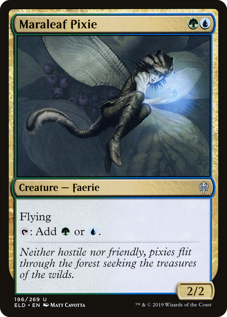Maraleaf Pixie (ELD-196) [Throne of Eldraine] Foil