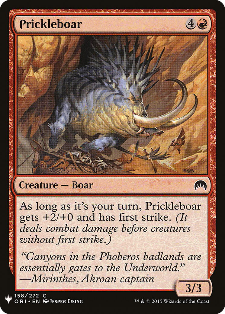 Prickleboar (LIST-ORI-158) [The List]