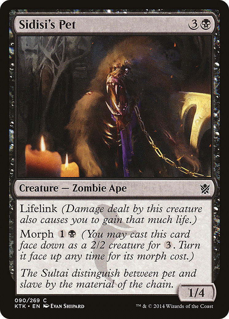 Sidisi's Pet (KTK-090) [Khans of Tarkir] Foil