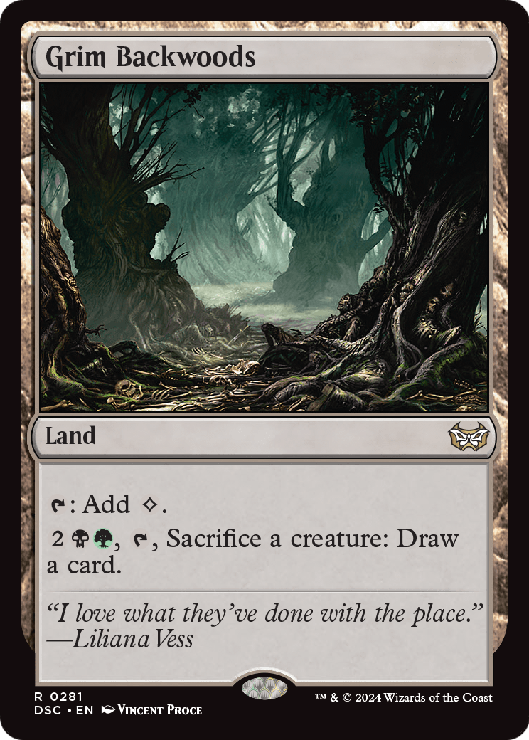 Grim Backwoods (DSC-281) [Duskmourn: House of Horror Commander]