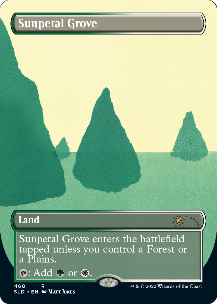 Sunpetal Grove (SLD-460) (Borderless) [Secret Lair Drop] Foil