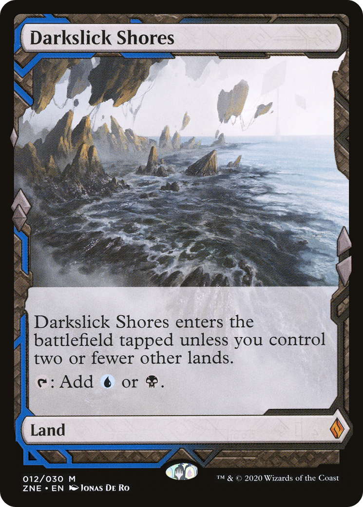 Darkslick Shores (ZNE-012) [Zendikar Rising Expeditions] Foil