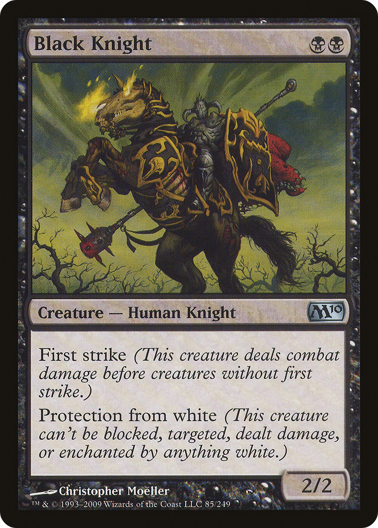 Black Knight (M10-085) [Magic 2010] Foil