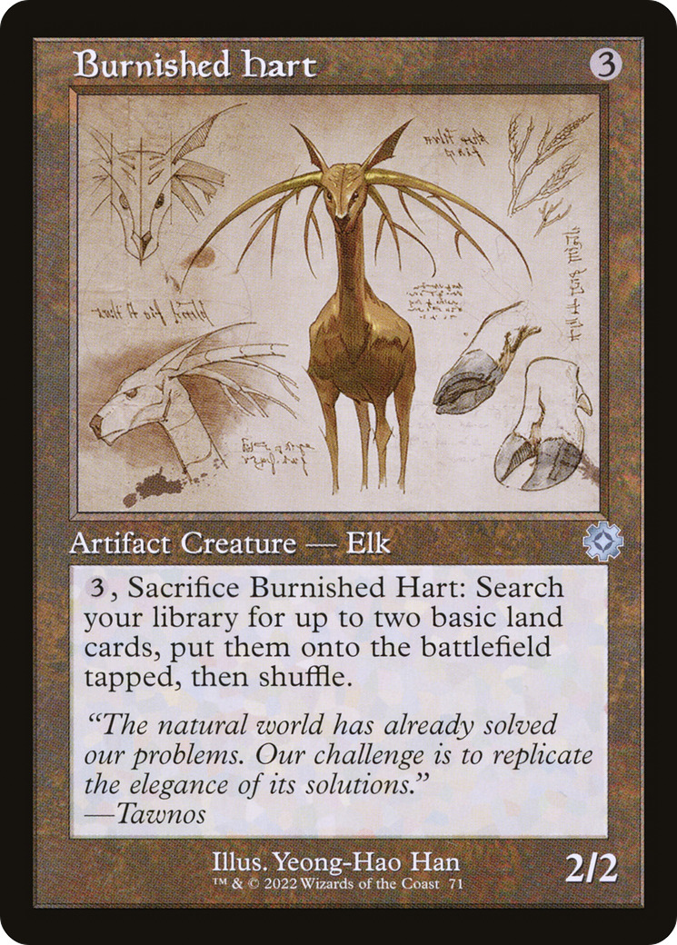 Burnished Hart (Schematic) (BRR-071) [The Brothers' War Retro Artifacts] Foil