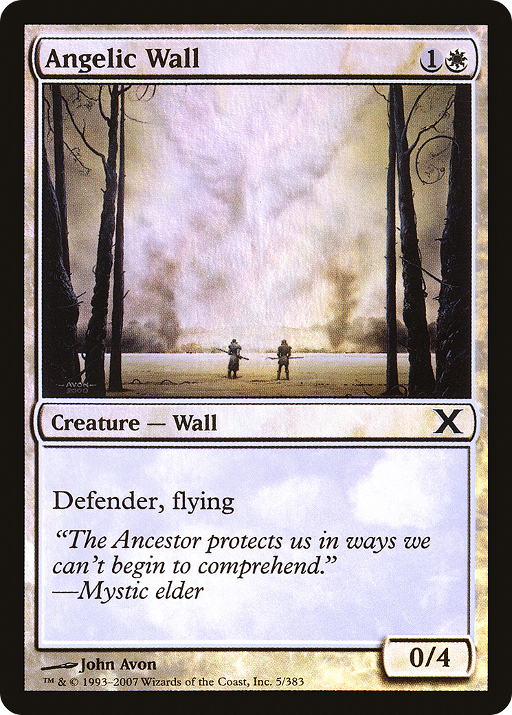 Angelic Wall (10E-05★) [Tenth Edition] Foil